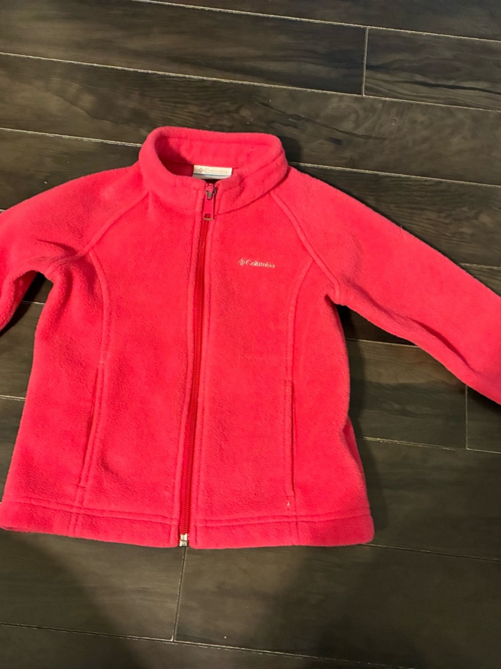 Columbia Bright Pink Fleece Zip Jacket